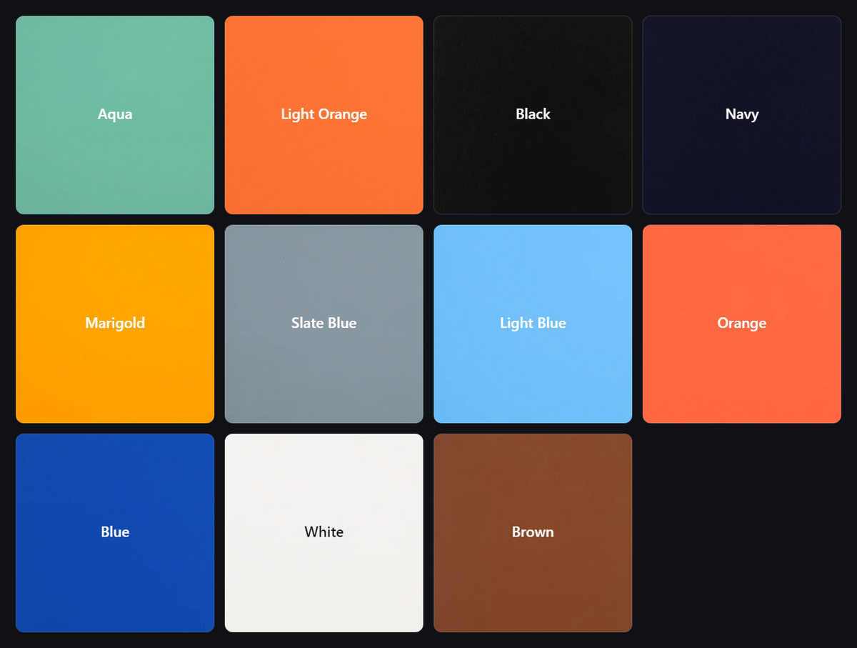 Color options