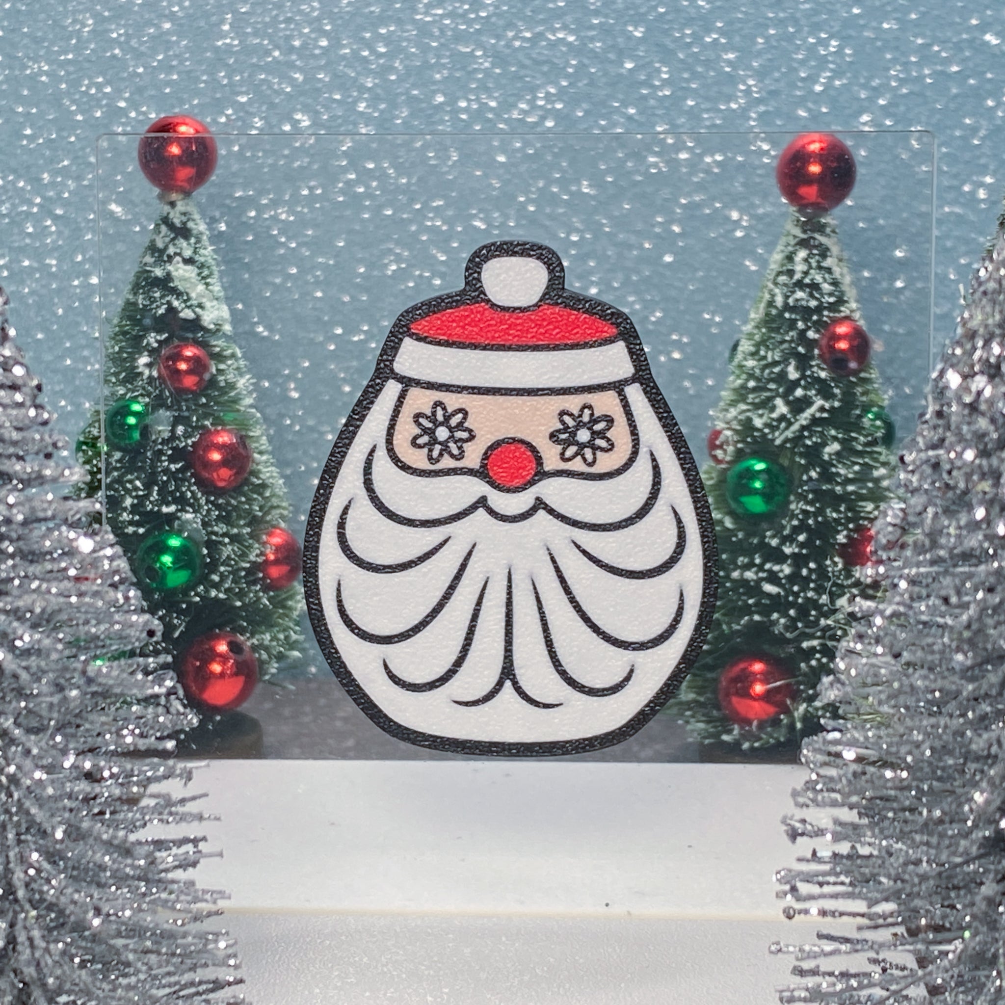 Atomic Santa Magnet