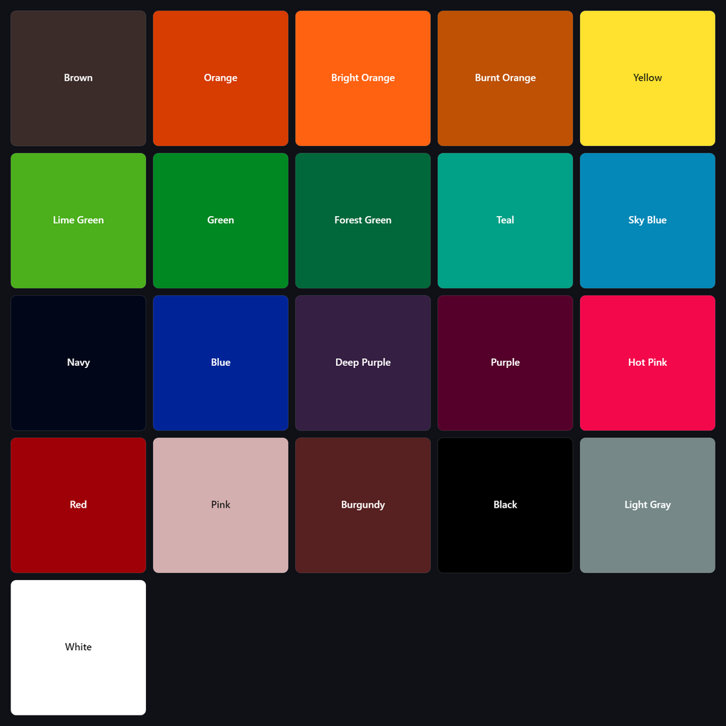 Color options