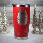 Mid Century Modern Santa Tumbler – Holt Howard Inspired Laser Engraved Christmas Travel Mug