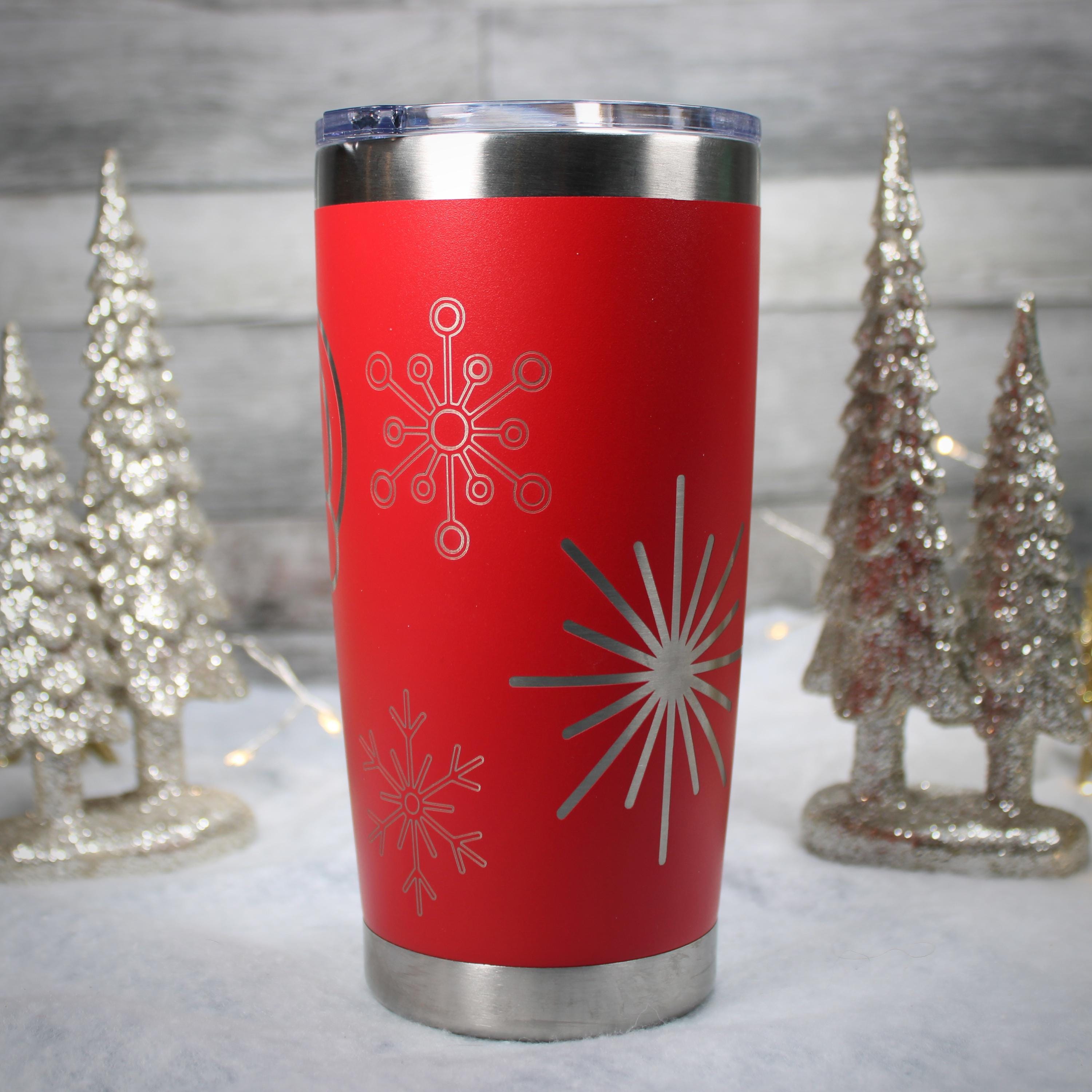 Mid Century Modern Santa Tumbler – Holt Howard Inspired Retro Christmas Travel Mug