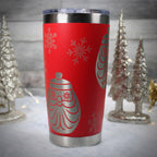 Mid Century Modern Santa Tumbler – Holt Howard Inspired Laser Engraved Christmas Travel Mug