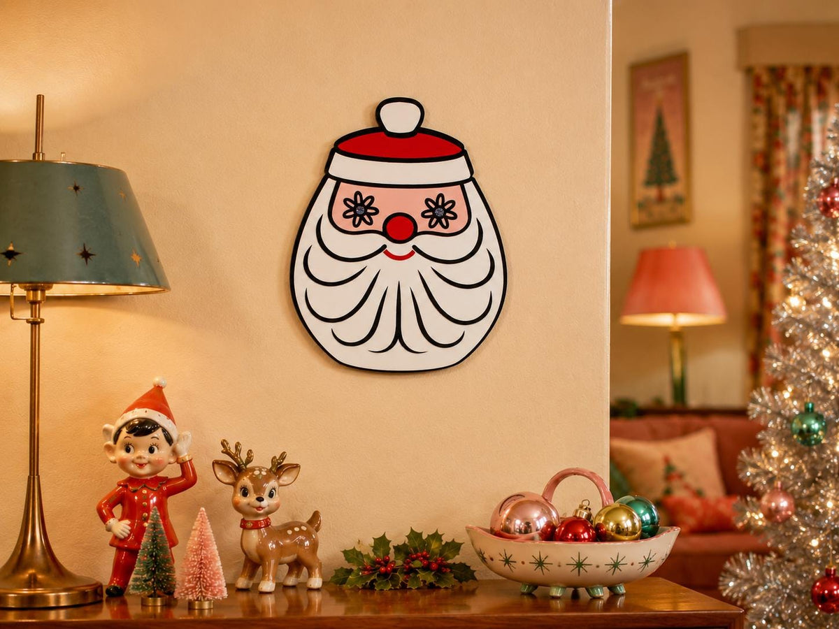 Starlight Santa - Holt Howard Inspired Acrylic Art