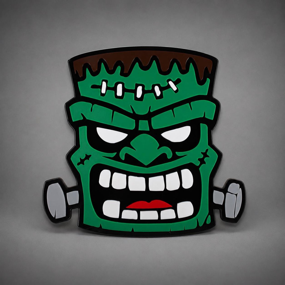 Franky Halloween Acrylic Wall Art – Retro Frankenstein Monster Décor – Spooky 12x12 Acrylic Halloween Sign