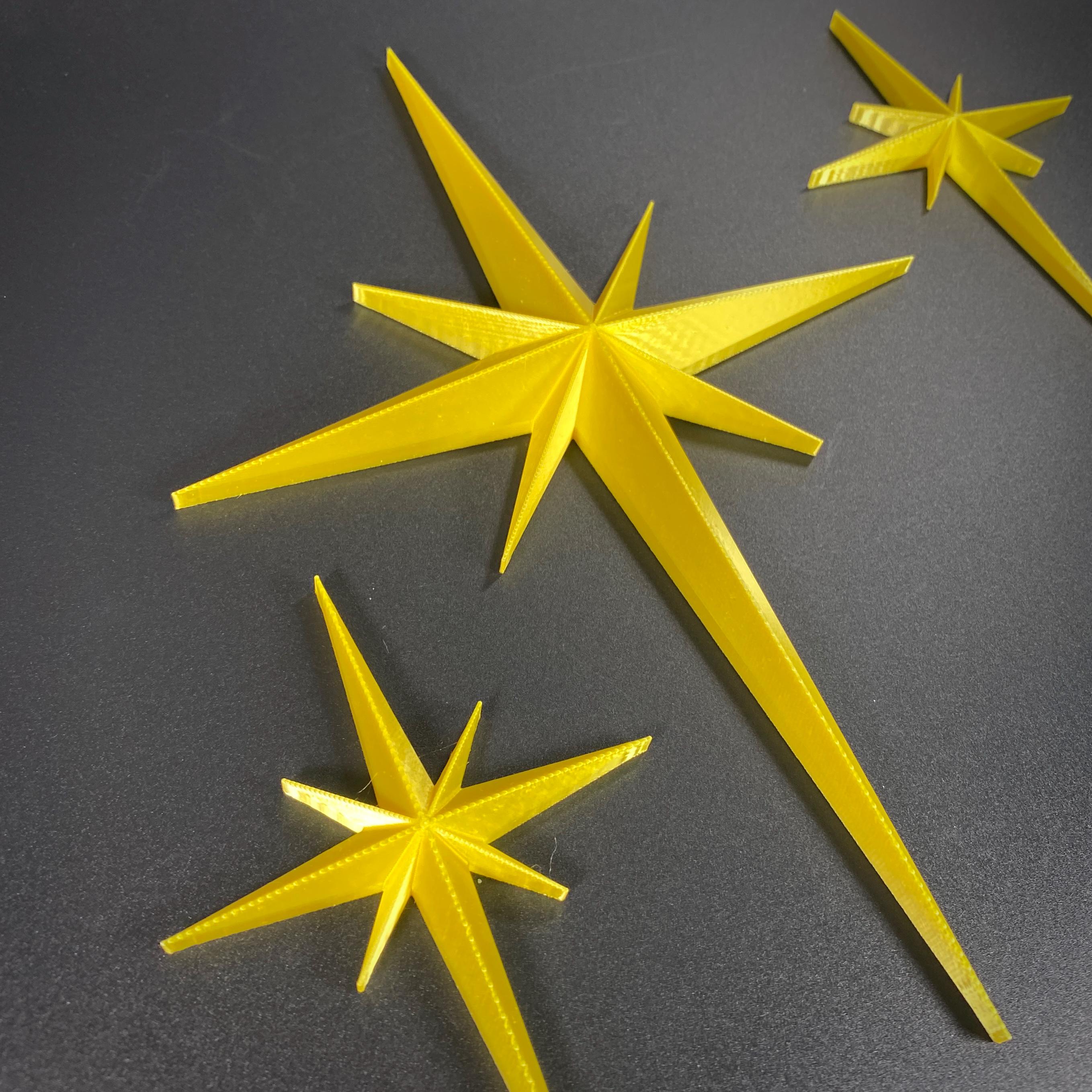 AtomCat Starburst Series – Retro Atomic Wall Decor – Magnetic MCM Starburst Set – 3 Piece Mid Century Modern Accent Set