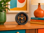Midnight Tangerine Dot Clock