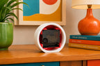 Peppermint Pop Dot Clock