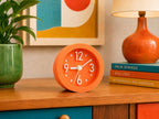 Tangerine Pop Dot Clock