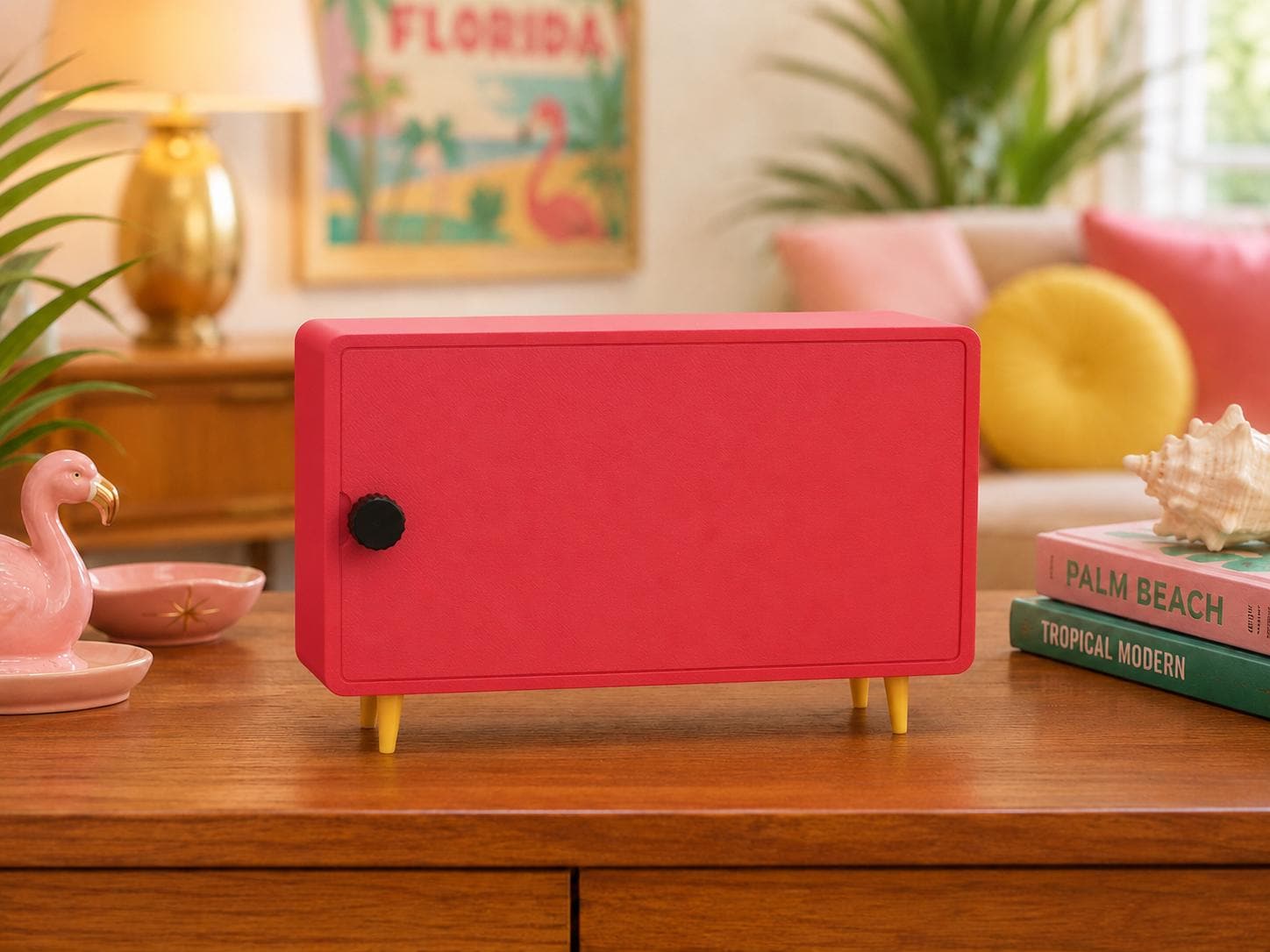 Flamingo Vibe Clock - Desk and Tabletop