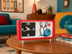 Retro Bowling Clock - Desk and Tabletop