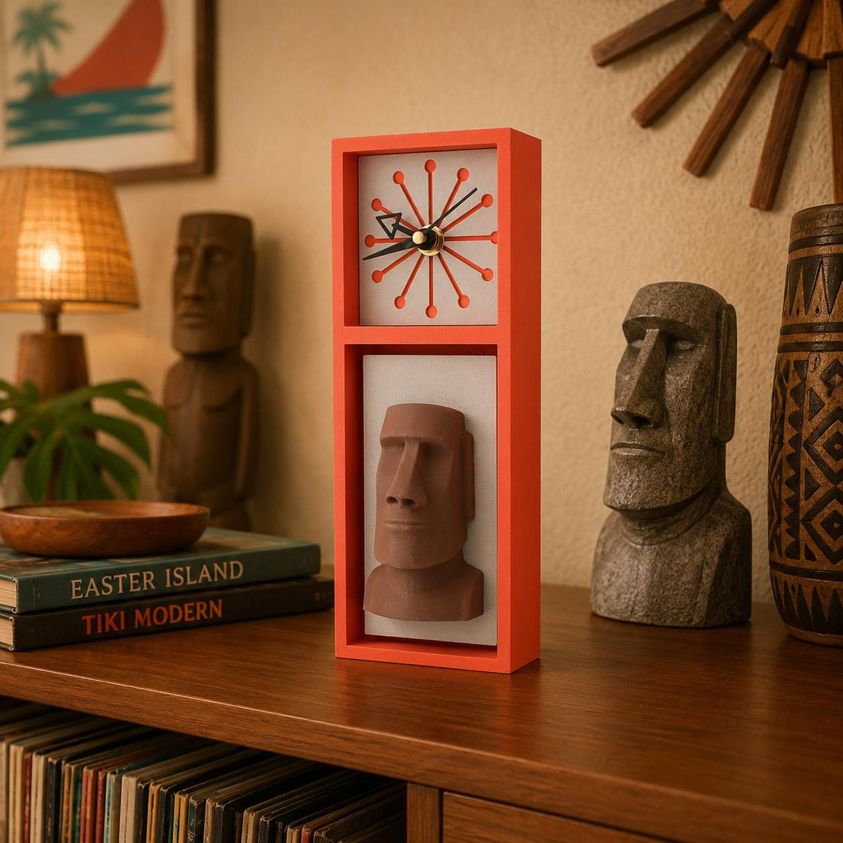 Island Monolith Clock - Desk - Tabletop - Wall