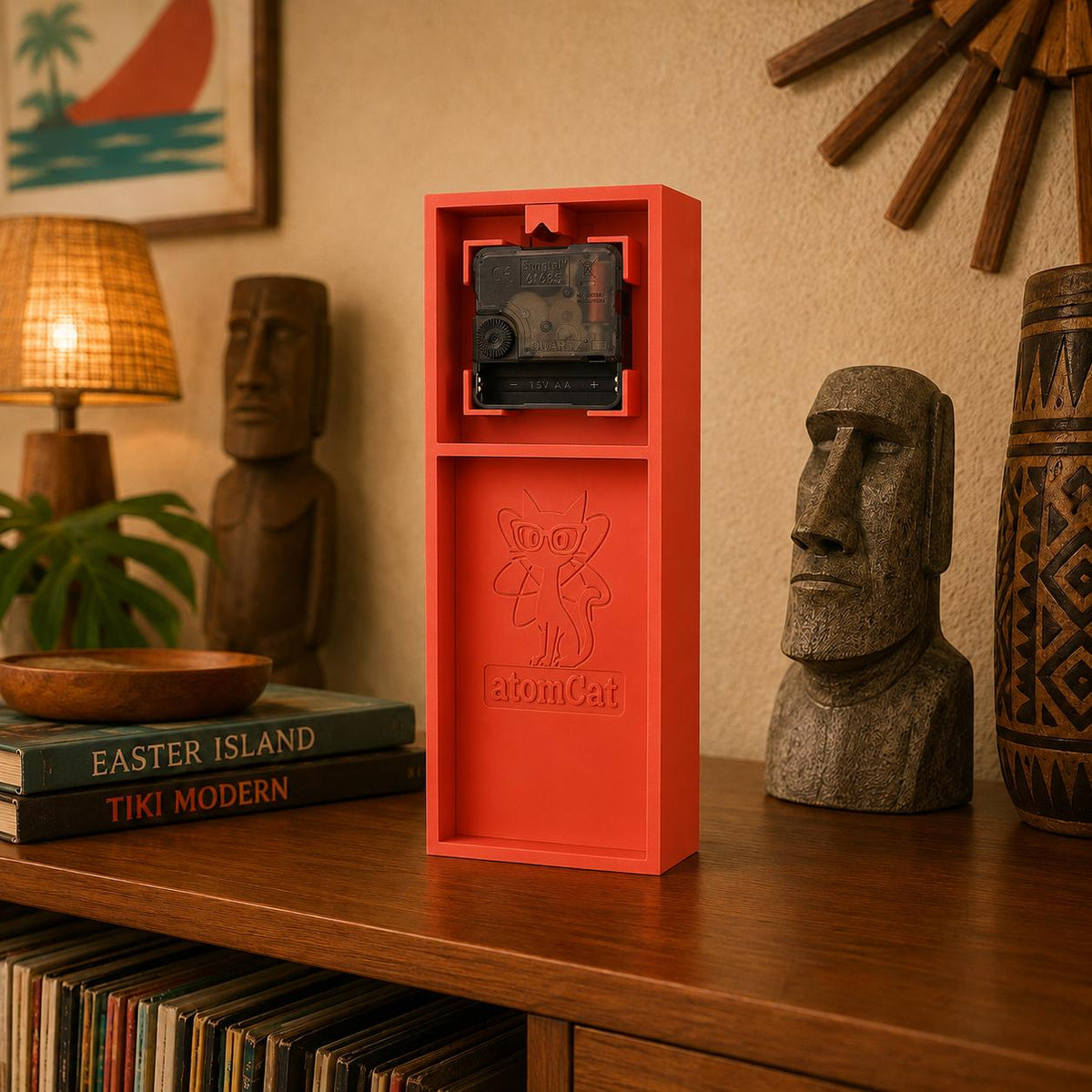Island Monolith Clock - Desk - Tabletop - Wall