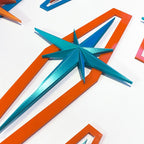 Atomic Shields – Mid Century Modern Starburst Wall Art – Retro Atomic Decor – Acrylic & PLA Wall Art – Set of 3 or Individual