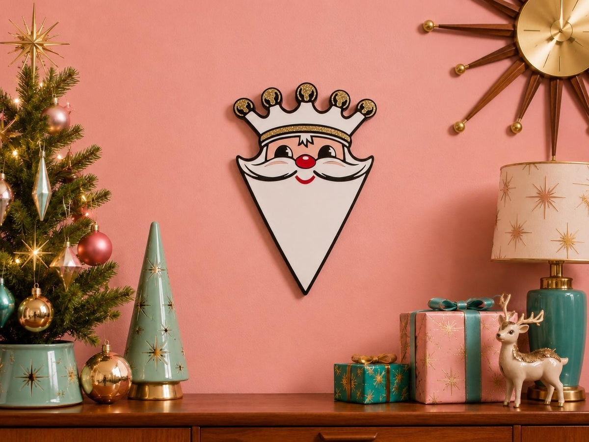 Christmas King - Holt Howard Inspired Acrylic Art