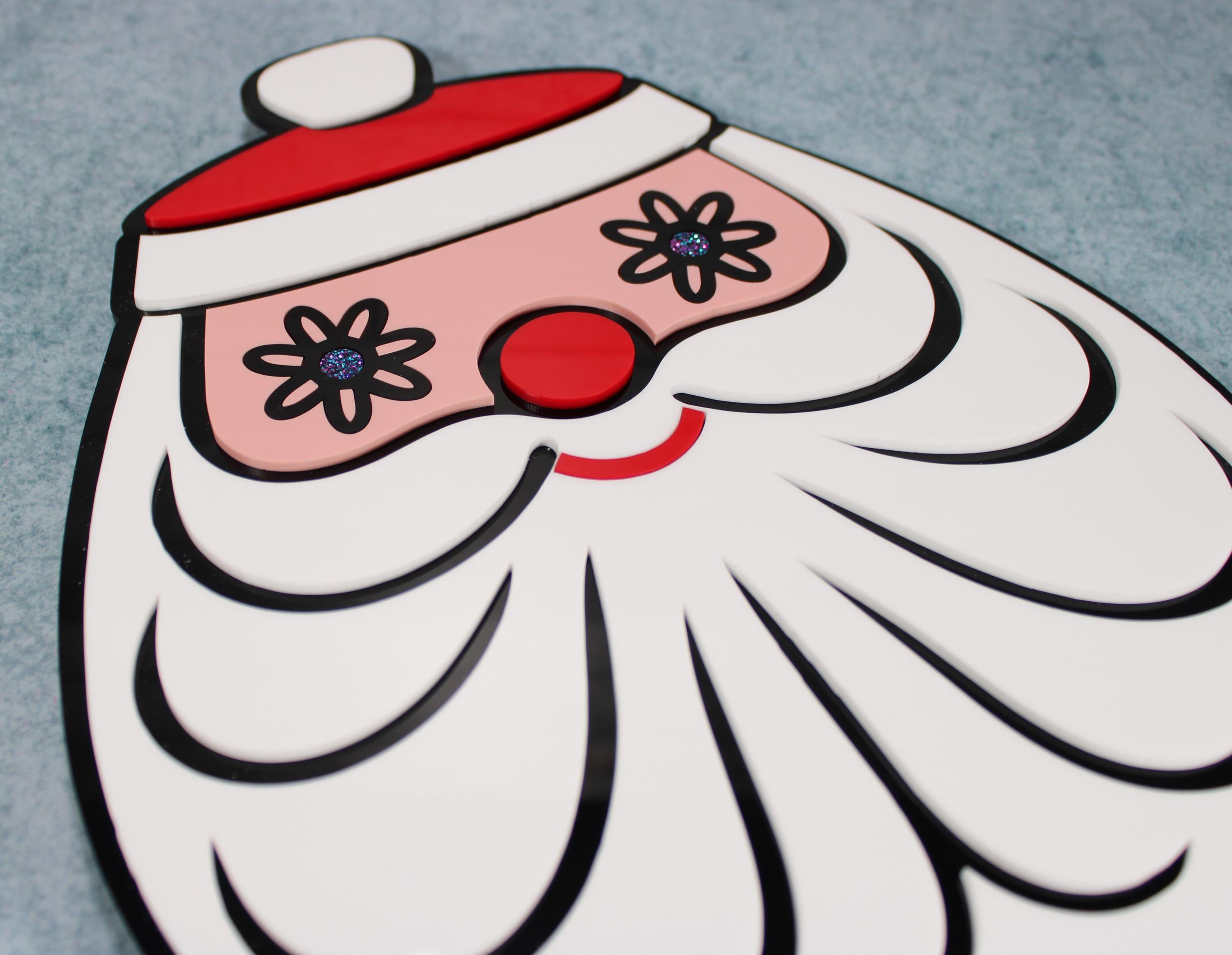 Starlight Santa - Holt Howard Inspired Acrylic Art