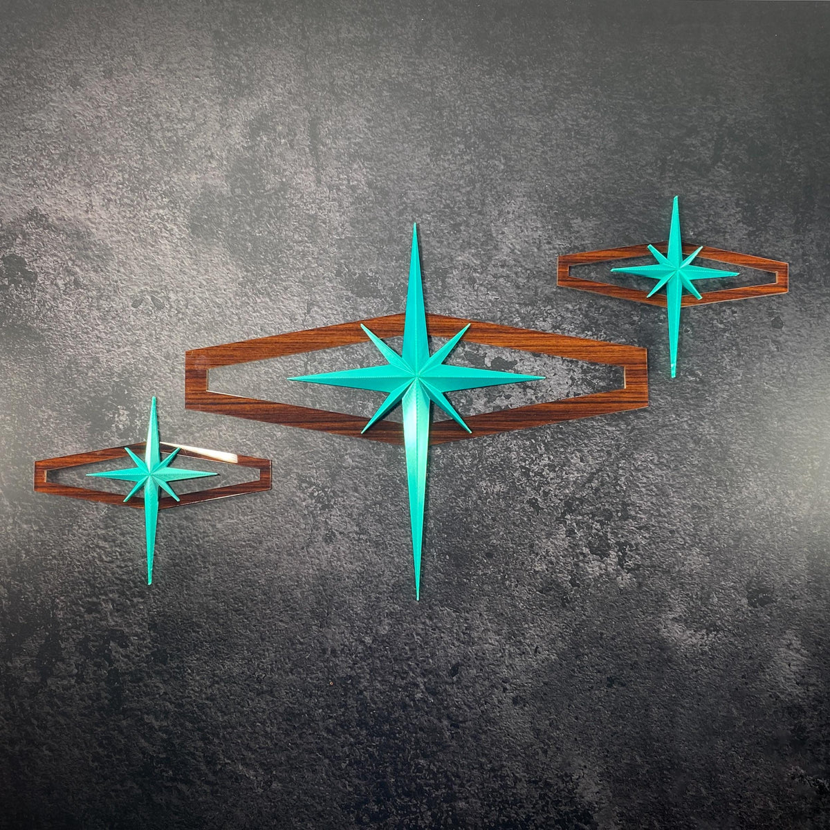 AtomCat StarSigns | 3-Piece Mid-Century Modern Wall Art Set Or Single Pieces (Customizable Colors)