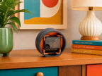 Midnight Tangerine Dot Clock
