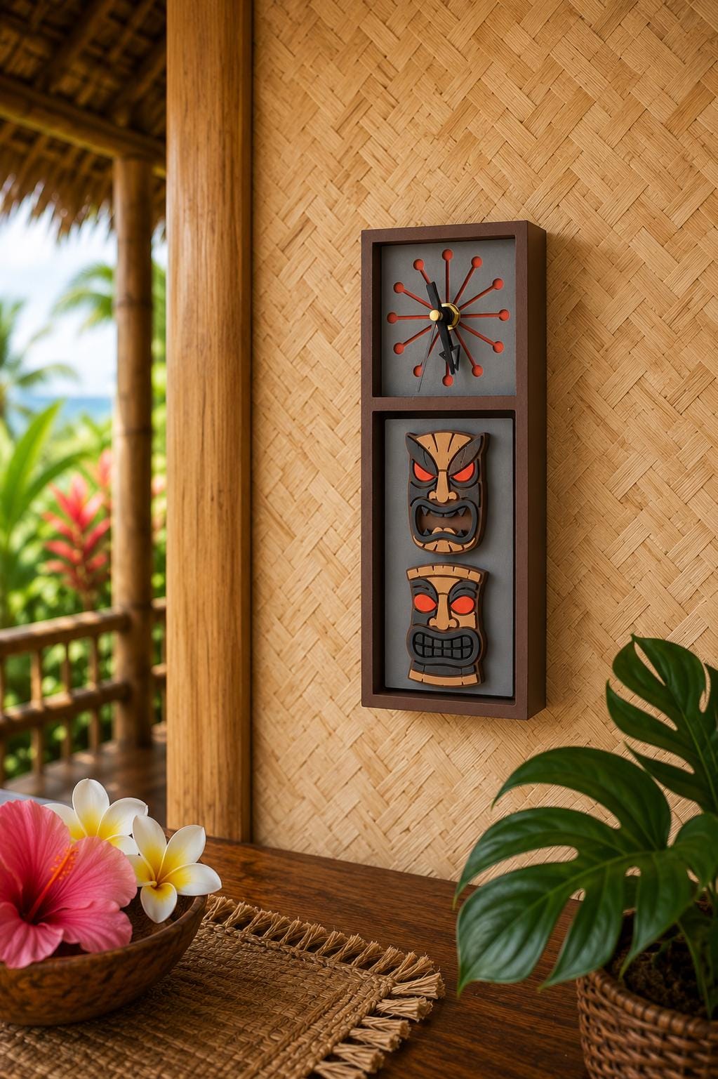 Aloha Totem Clock - Desk - Tabletop or Wall