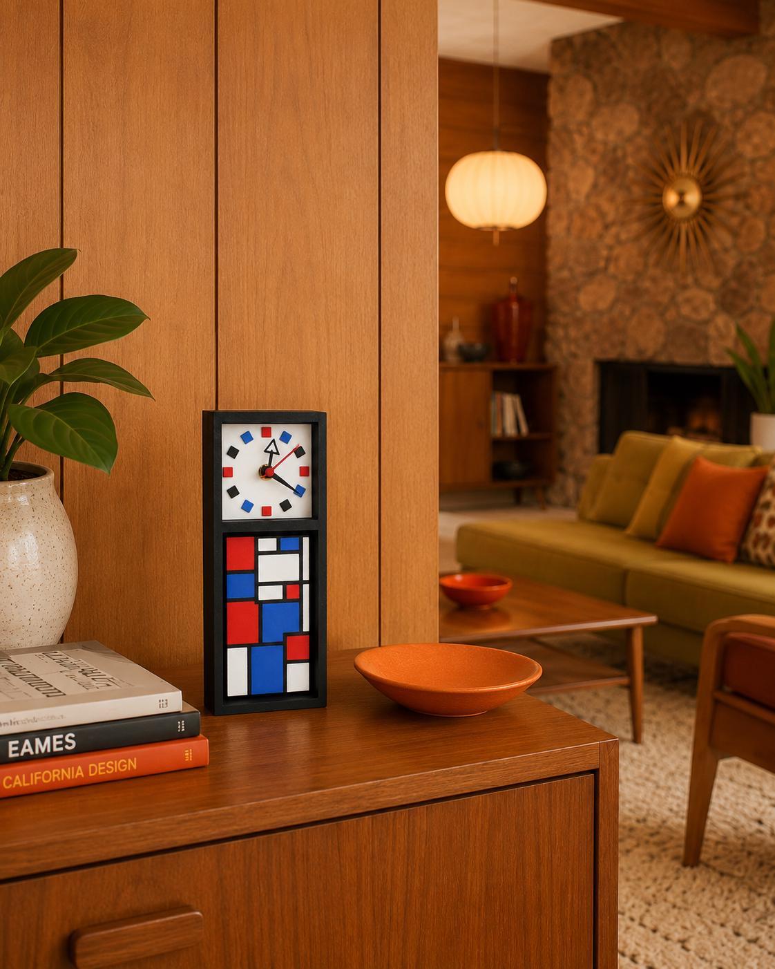 Primary Moderne Clock - Desk, Tabletop, Wall