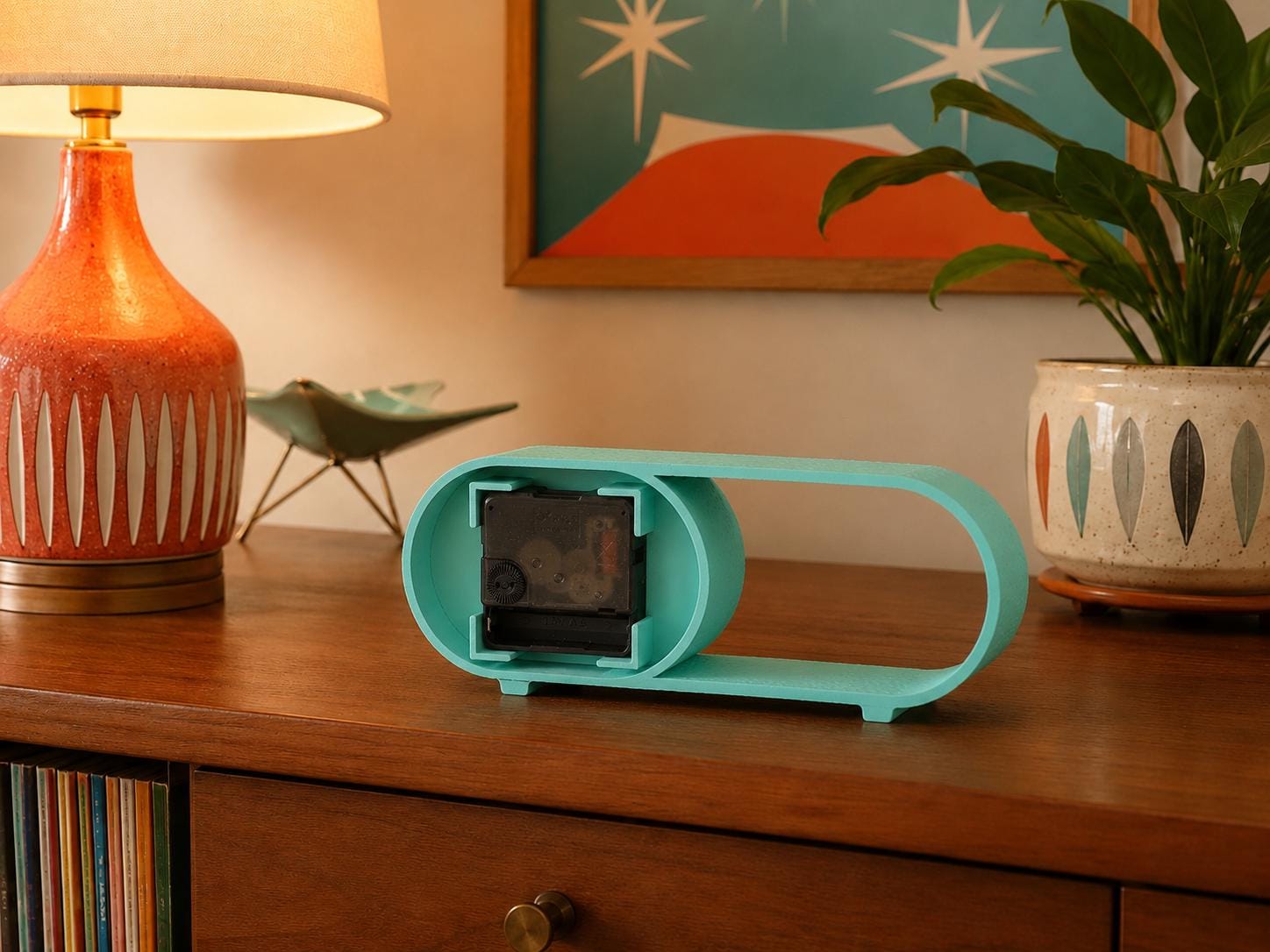Atomic Lagoon Clock - Desk and Tabletop