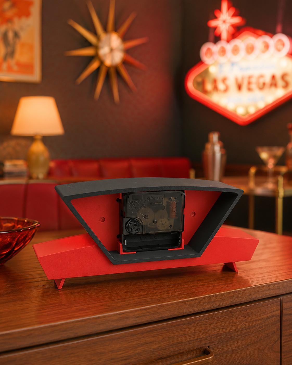 Neon Velocity Clock - Desk and Tabletop