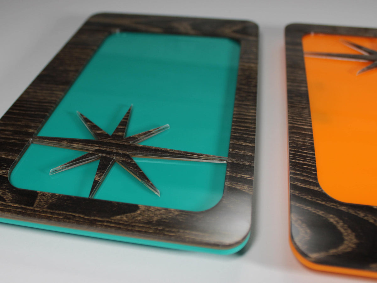 Atomic Triptych Acrylic Wall Art