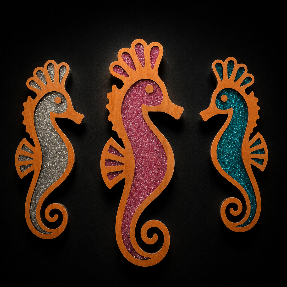 Glitter Critter - Seahorse Trio