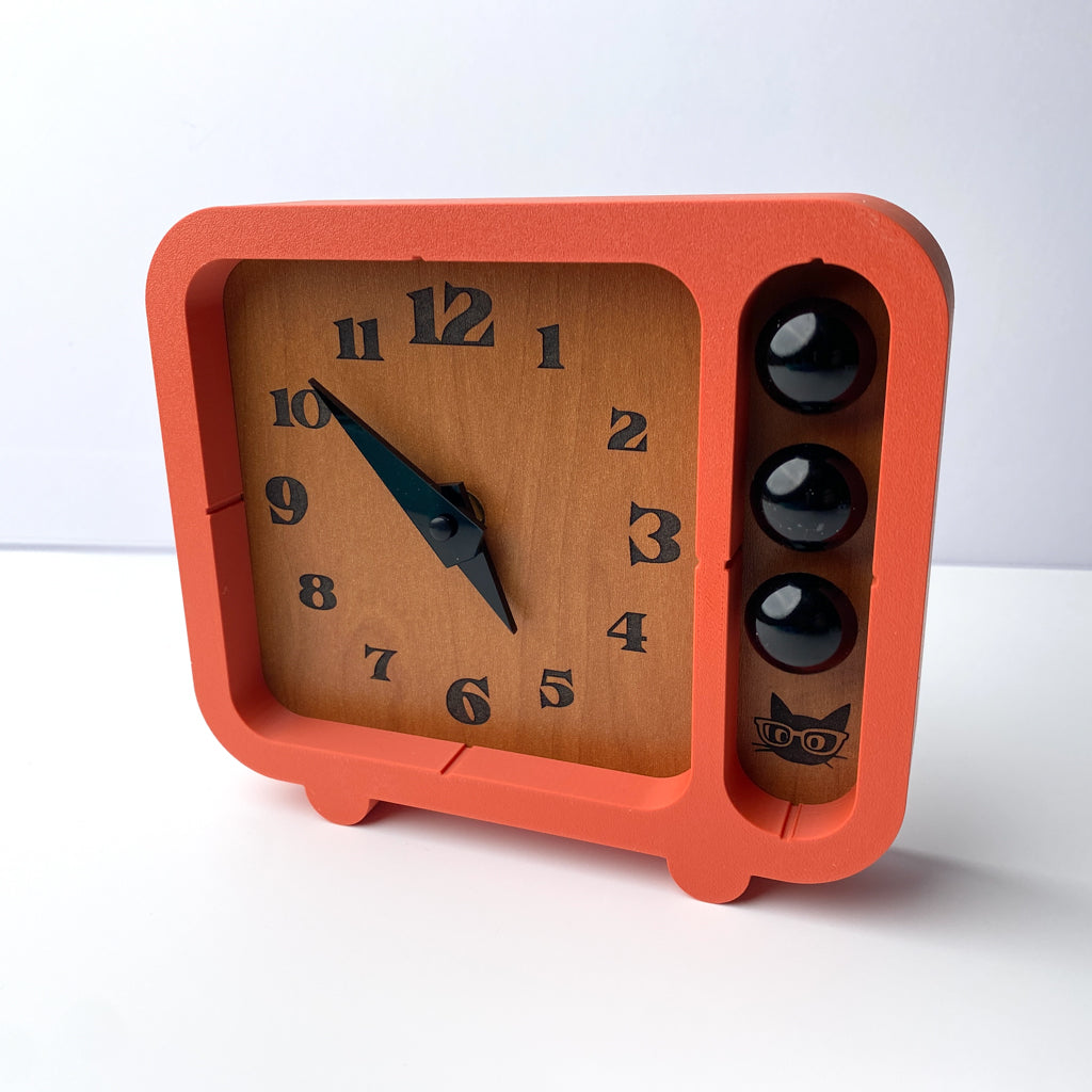 Block Clocks – Dark Orange