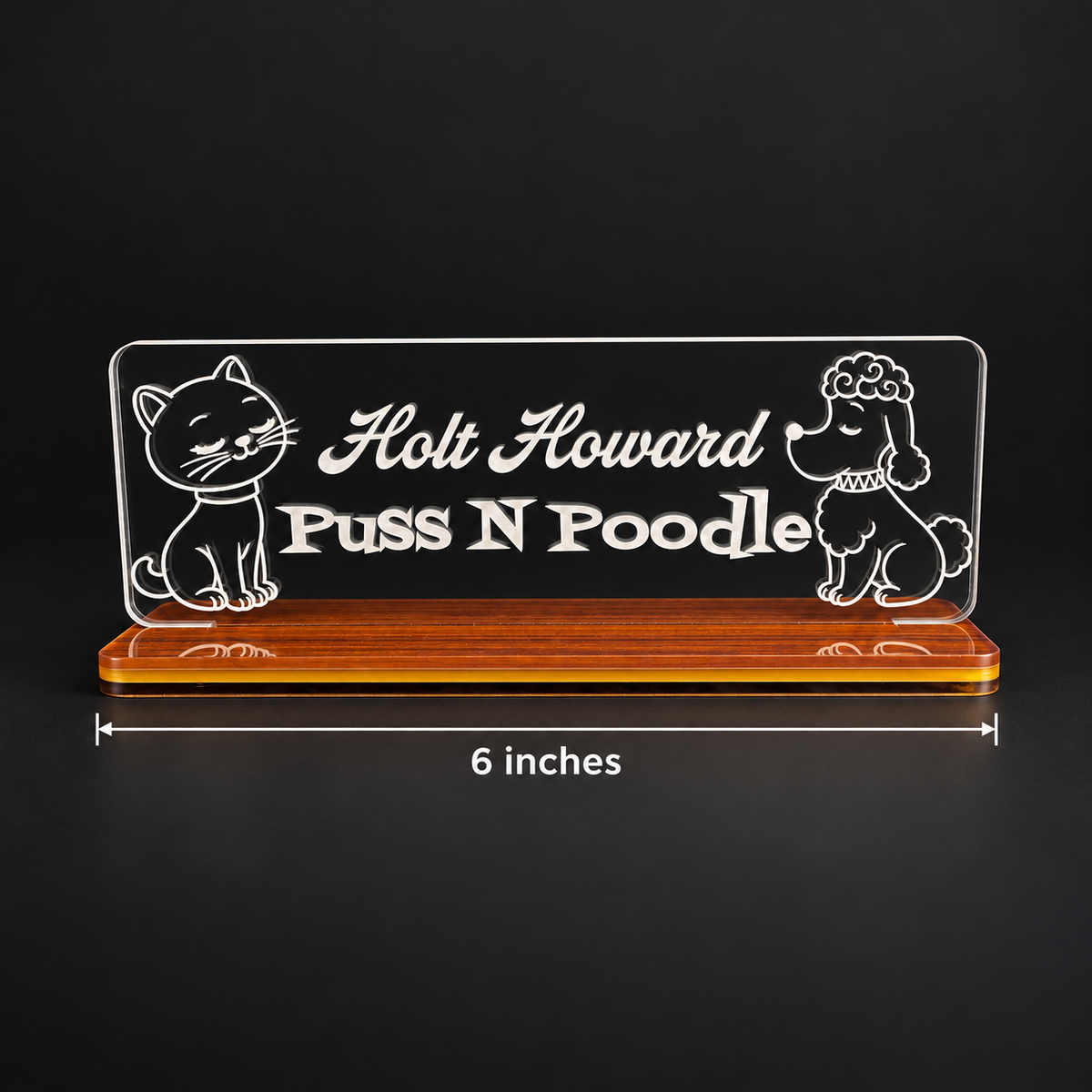 Holt Howard Puss N Poodle Shelf Tag