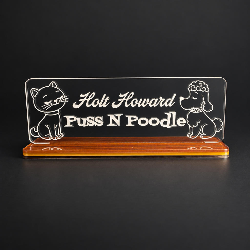 Holt Howard Puss N Poodle Shelf Tag