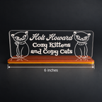 Holt Howard Cozy Kitten And Copy Cats Shelf Tag
