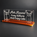 Holt Howard Cozy Kitten And Copy Cats Shelf Tag