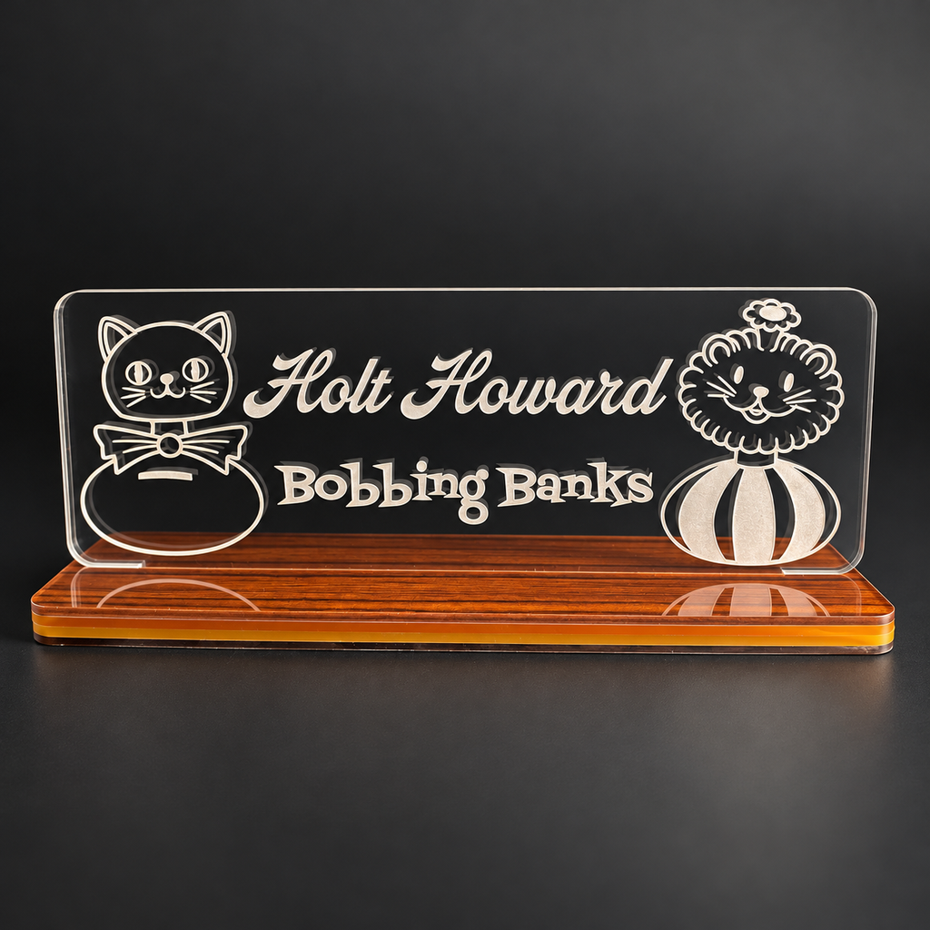 Holt Howard Bobbing Banks Shelf Tag