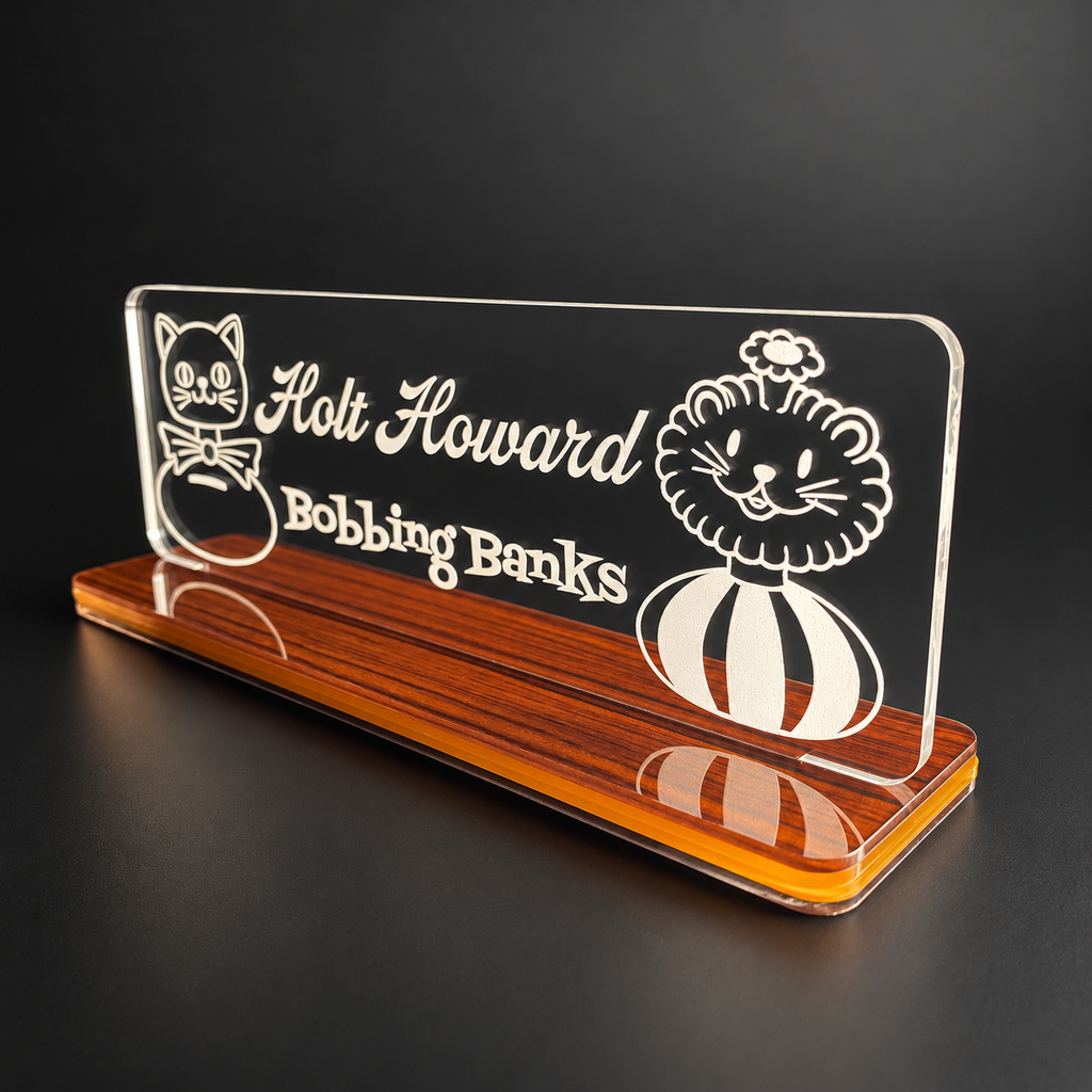 Holt Howard Bobbing Banks Shelf Tag