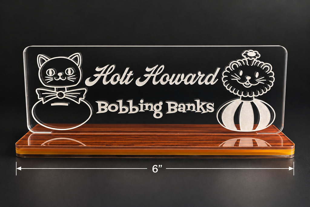 Holt Howard Bobbing Banks Shelf Tag