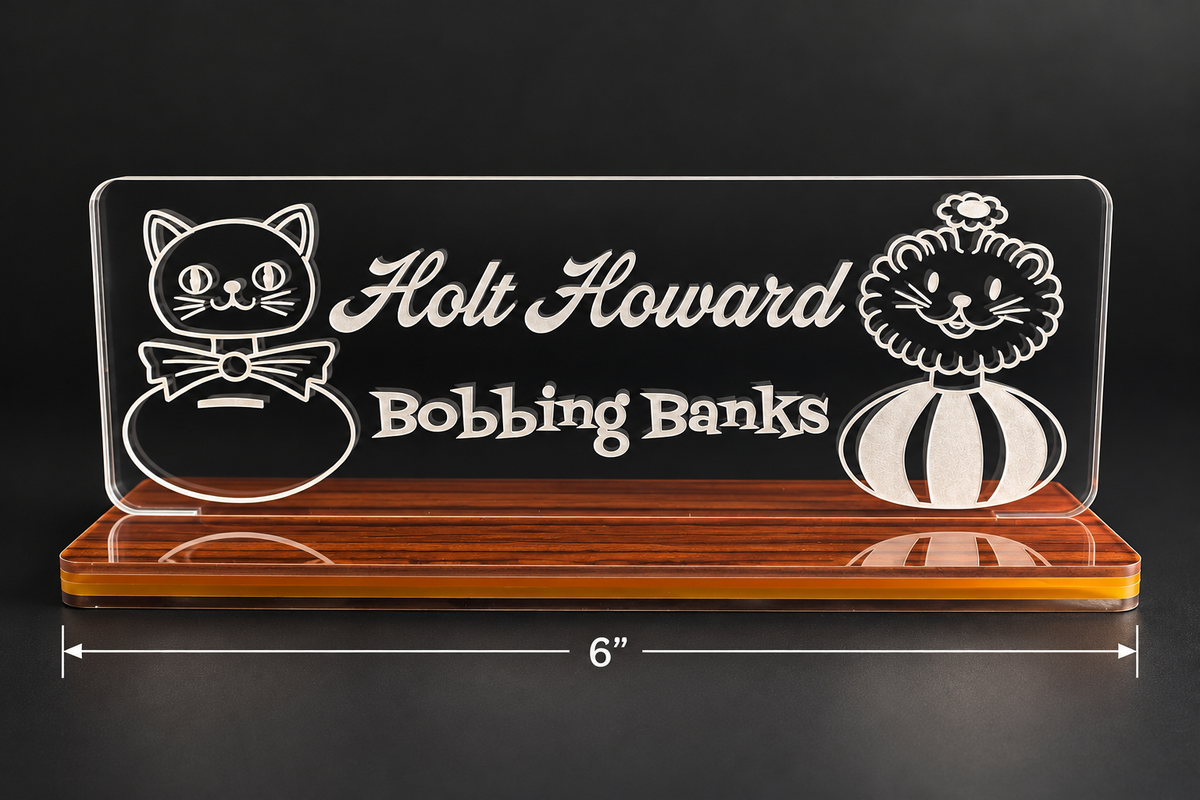 Holt Howard Bobbing Banks Shelf Tag