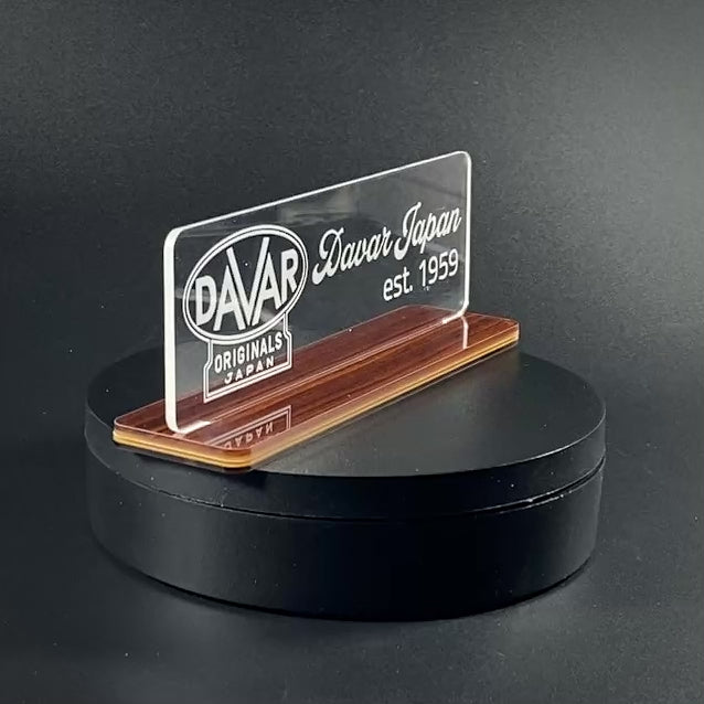 Davar Japan Shelf Tag – Vintage MCM Display Sign