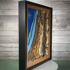 3D Holy Land Art, Israel at the Time of Jesus Layered Wood Map, Christian Office Decor & Biblical Wall Art