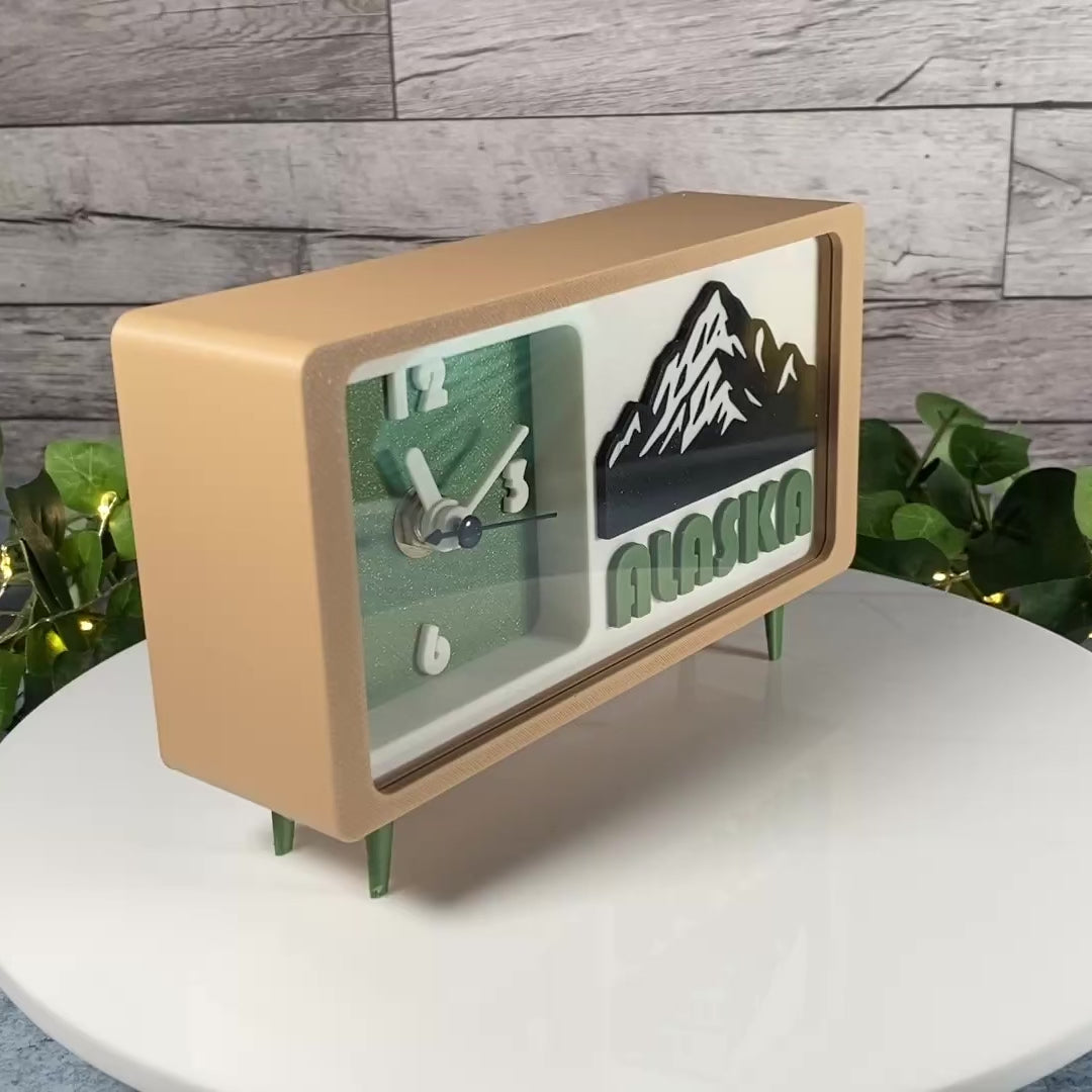Alaskan Range Clock - Desk and Table Top