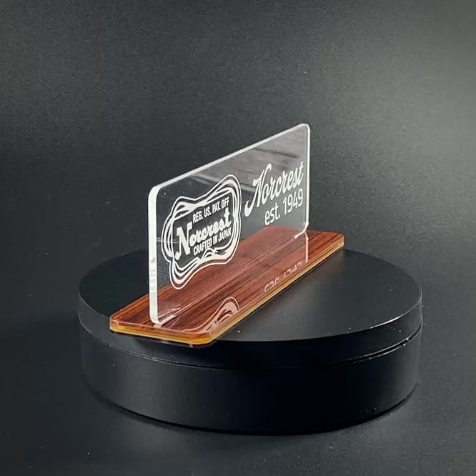 Norcrest Shelf Tag – Vintage MCM Display Sign