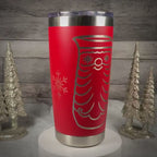 Mid Century Modern Santa Tumbler – Holt Howard Inspired Retro Christmas Travel Mug