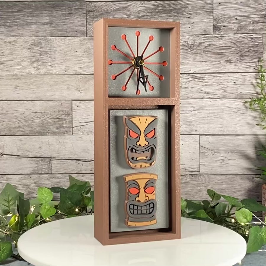 Aloha Totem Clock - Desk - Tabletop or Wall
